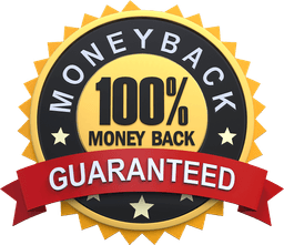 100% money-back guarantee seal