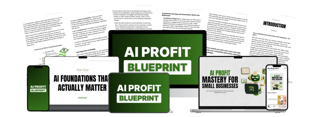 AI Profit Mastery for Small Business - Work Less, Earn More