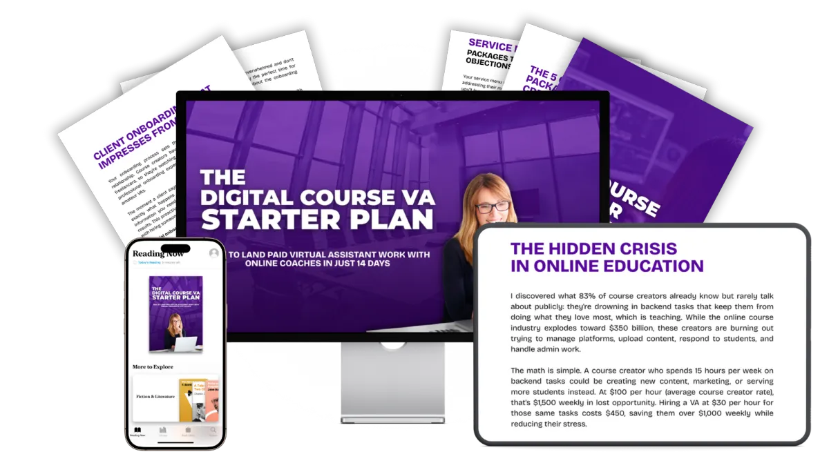 The Digital Course VA Starter Plan - Land Paid Work in 14 Days