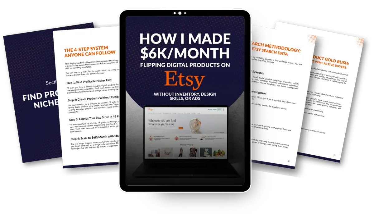 Flipping Digital Products on Etsy - $6K/Month Without Inventory