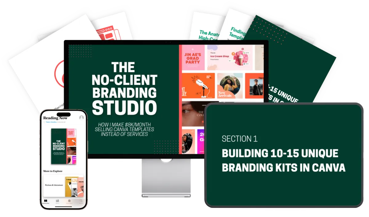 The No-Client Branding Studio - $8K/Month Selling Canva Templates